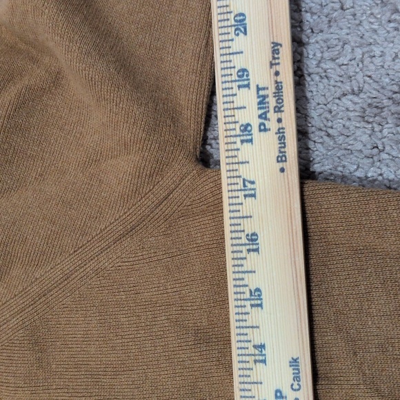 Nanushka Camel Brown cardigan Wool Cashmere Blend Collared Size Medium - Picture 6 of 9